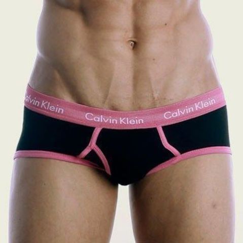 Мужские трусы брифы Calvin Klein 365 Black Pink Brief CK16202