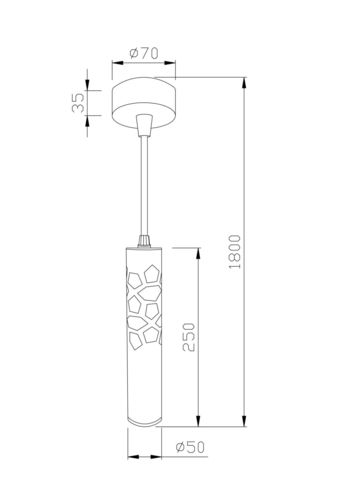 Подвесной светильник Technical Torre P037PL-L11W4K