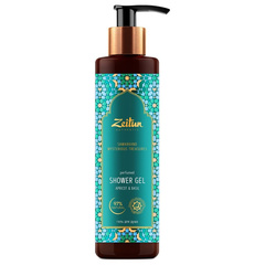 Гель для душа "Загадочные сокровища Самарканда" ZEITUN Shower Gel Apricot&Basil 250 мл