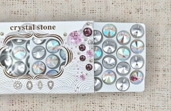 Стразы пришивные хрусталь, d 14 мм, AB