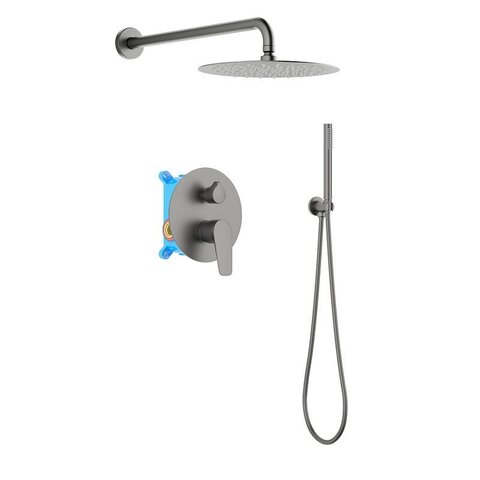 Aquatek AQ1172BGM AQ1172BGM БЕТТА Set 3 в 1 душевой комплект, шлиф. черный хром
