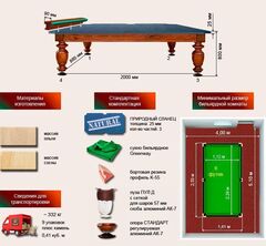 Бильярдный стол для пула 