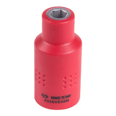 KING TONY (4335VE08M) Головка торцевая диэлектрическая шестигранная 1/2", 8 мм