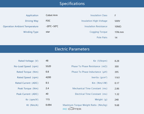 T-Motor СubeMars RO60 KV115