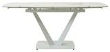 фото 3 Стол ALATRI 120 GLOSS STATUARIO WHITE SOLID CERAMIC / WHITE, DISAUR на profcook.ru