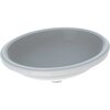 Geberit VariForm Раковина с установкой под столешницу овальной формы, Т1=50х40 см, без отв. под смеситель, без отв. перелива