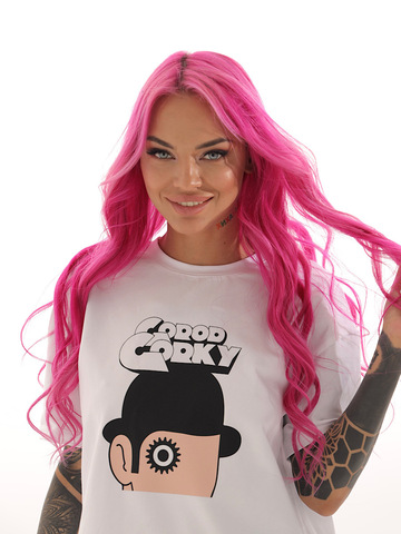 Футболка «Заводной апельсин» женская оверсайз