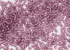 Бисер 8/0 PRECIOSA, 50г, прозрачный сиреневый, белая линия внутри