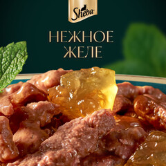 Sheba пауч для взрослых кошек (форель) желе 75 г