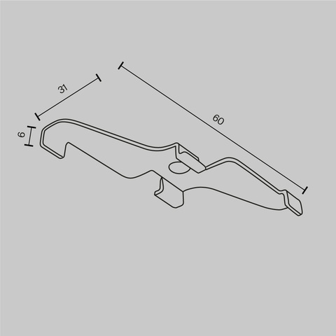 Комплектующие для накладной трековой системы Maytoni Accessories for tracks exility TRA034HS-21W