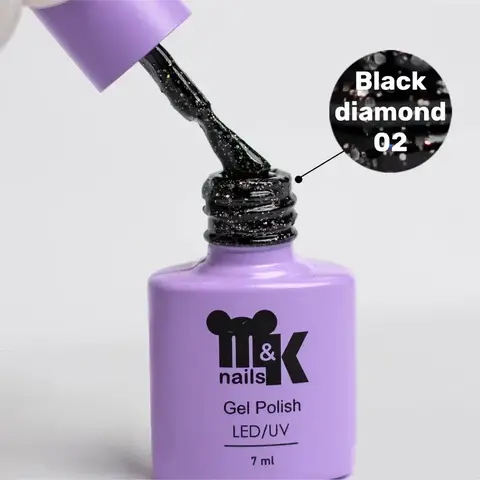 M&K Гель-лак Black Diamond 02