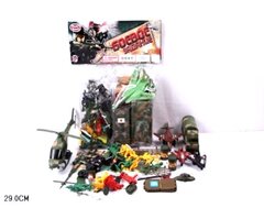 Набор солдатиков с 2 истребителями и танком, размер 26*35