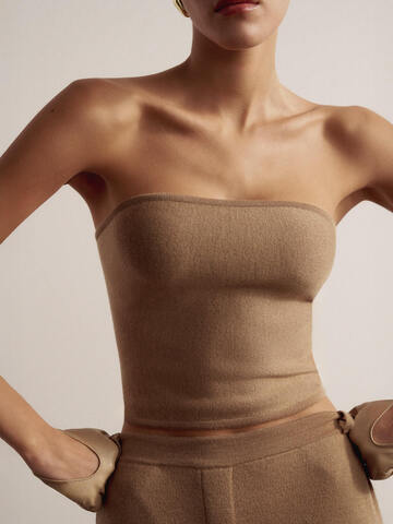 Топ-бандо LEO, бежевый