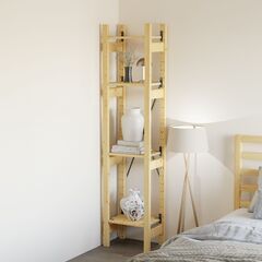 Стеллаж деревянный напольный с 4 полками Икеа ИВАР IVAR 179х48х30 см, узкий стеллаж для хранения книг и игрушек, для цветов на балкон из массива сосны