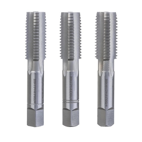 Метчик М14х2,0 (Комплект 3шт) DIN352 HSSE 6h 80мм a=9,0 H-Tools 230140EHT