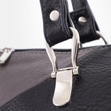 Сумка Саломея 595 мульти итальянский серо-черный