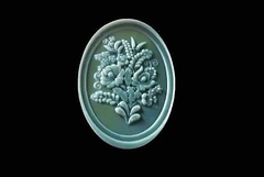 Силиконовый молд № 252 Цветы в рамке