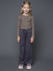 032_ОС25 Брюки для девочки, графит