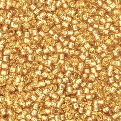 Японский бисер TOHO Round 15/0 (№22F), с внутренним серебрением, прозрачный матовый