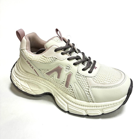 Капика кроссовки текстиль (бежевый-сиреневый) 35-39   74958-1