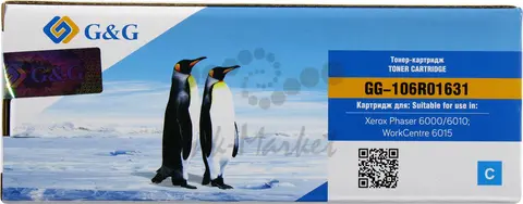 Принт картридж G&G для Xerox Phaser 6000/6010 WC 6015 (1,4K стр.), cyan