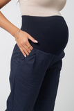 Брюки для беременных 15866 тёмно-синий