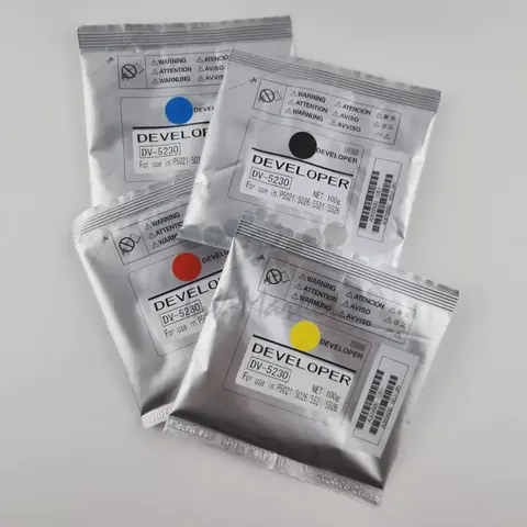 Комплект девелоперов (4 шт) DV-5230 CMYK для Kyocera M5521cdn, P5021cdn совместимые