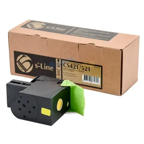 Тонер-картридж БУЛАТ s-Line 78C5XY0 для Lexmark CS, CX421 (Жёлтый, 5000 стр.), совместимый