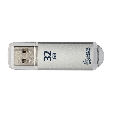 Флеш-память SmartBuy V-Cut 32 Gb USB 2.0 серебристая
