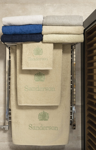 Набор полотенец 3шт Palombella Sanderson Logo Ricamato Эмблема вышита 2104 beige-beige бежевый-бежевый