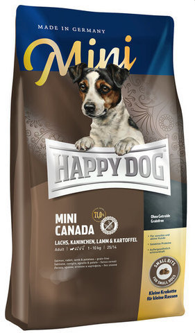 купить Happy Dog Supreme Mini Adult Canada сухой корм для взрослых собак до 10 кг с высоким уровнем активности 1 кг