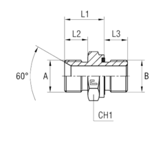 Штуцер FE BSP 1.1/4" BSP 1.1/4" CAST