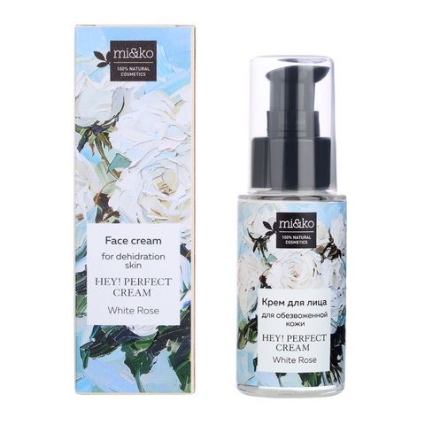 Крем для обезвоженной кожи лица Perfect cream White Rose | mi&ko
