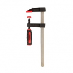 Струбцина F-образная быстрозажимная 300 х 70 х 540 мм пластиковый корпус фиксатор двухкомпонентная рукоятка Сибртех