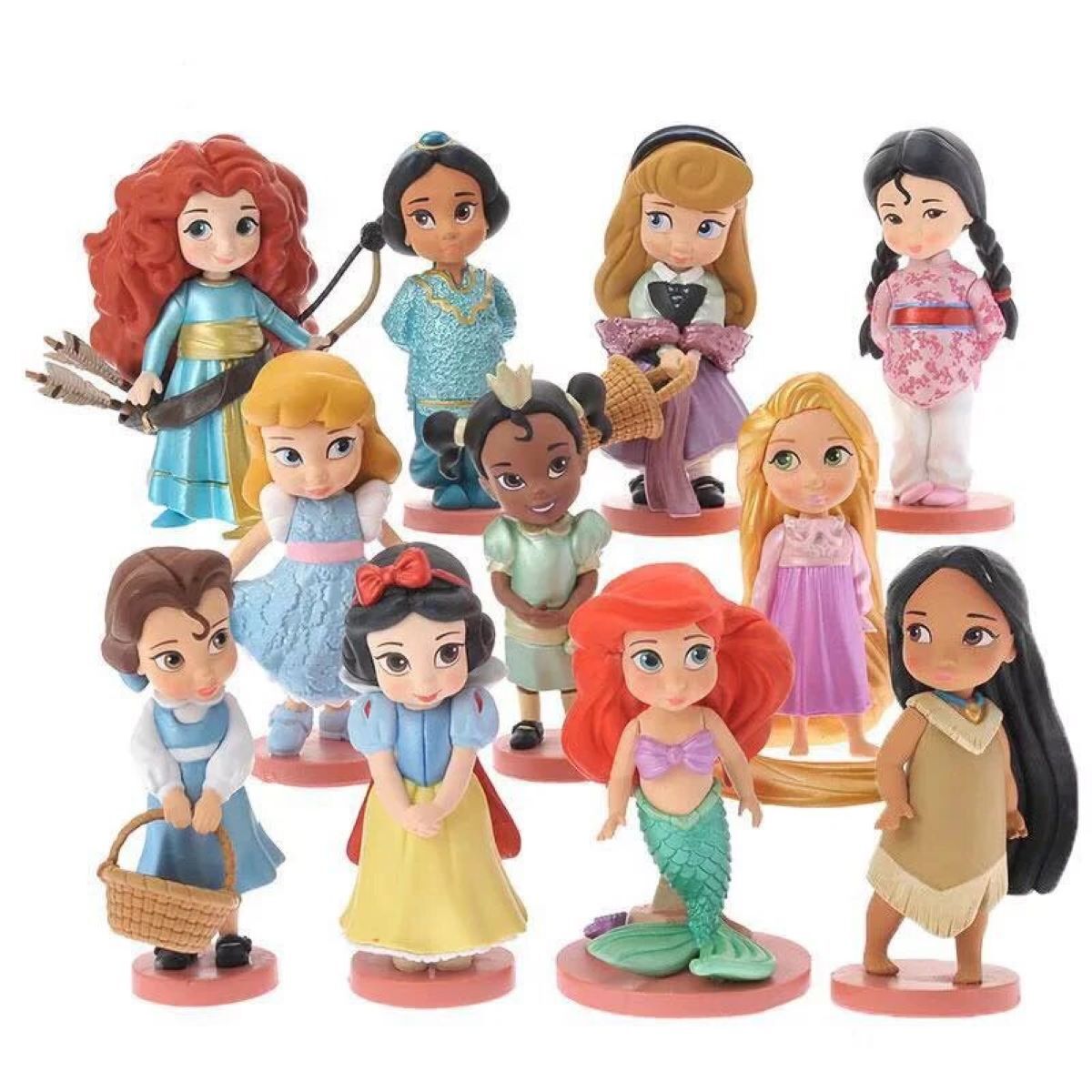Купить куклы из мультиков. Куклы принцессы Дисней Моана мини. Фигурки Disney Animators collection. Набор фигурок Рапунцель Disney. Куклы Disney Моана и Белоснежка.