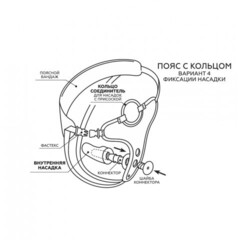 Пояс премиум класс (S) WOMAN SIMPLEX с 3 насадками