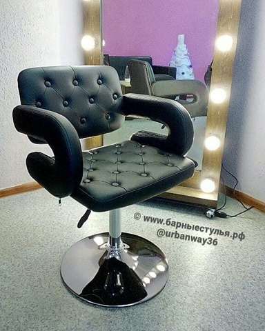 Кресло парикмахера Gregor (стул мастера, для маникюра), регулировка по высоте, вращение, экокожа