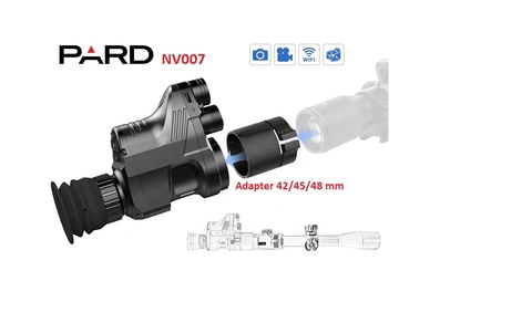 ДОПОЛНИТЕЛЬНОЕ КОЛЬЦО ДИАМЕТРОМ 45 ММ ДЛЯ ПРИЦЕЛА-НАСАДКИ НОЧНОГО ВИДЕНИЯ PARD NV007