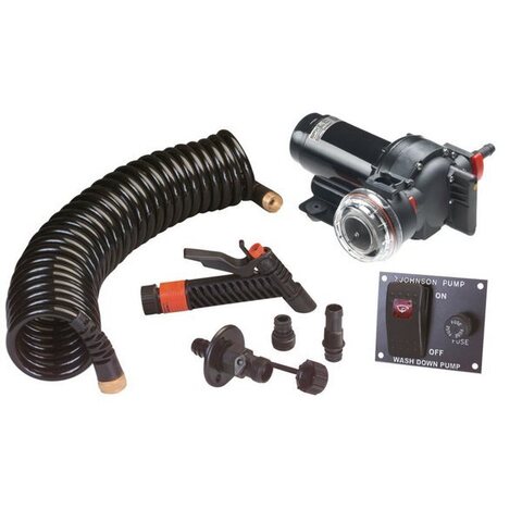 Комплект помывочный Johnson Pump 12В, 19.0 л/мин,  5.0 бар (5.2 GPM) KIT с кнопкой