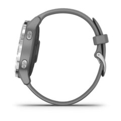 Смарт часы Garmin Vivoactive 4S Silver Stainless Steel Bezel with Powder Gray Case and Silicone Band