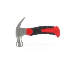 Молоток-гвоздодер мини боек с магнитом фибергласовая двухкомпонентная рукоятка 250г Matrix