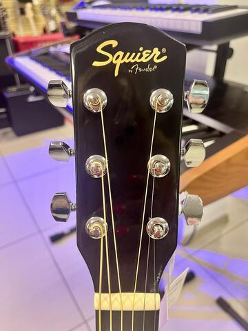 FENDER Squier SA-105CE Dreadnought Black W/Fishman Preamp электроакустическая гитара