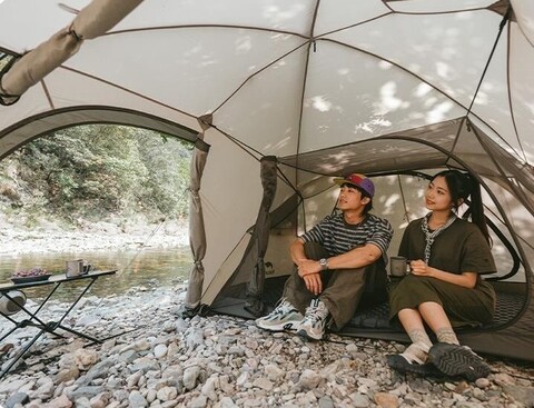 Палатка Naturehike Shandi с тамбуром и дымоходом