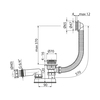 Alcaplast Слив для ванны, EKO AG210132160 (A505CRM)