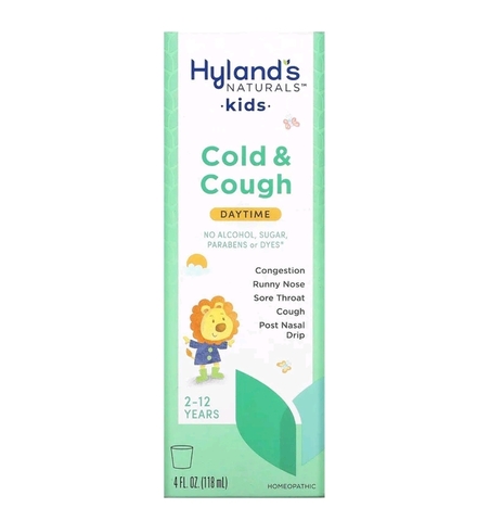 Hylands naturals, От простуды и кашля для детей, для детей от 2 до 12 лет, без добавок, 118 мл (4 жидк. Унции)