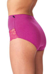 Трусы женские слипы 2 шт. в упаковке KEY LPC 248_Сливовый + джинс