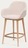 Полубарный стул Konna бежевого цвета с ножками в светлой отделке, 65 см La Forma