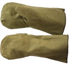 Краги брезентовые с ОП пропиткой с двойным наладонником