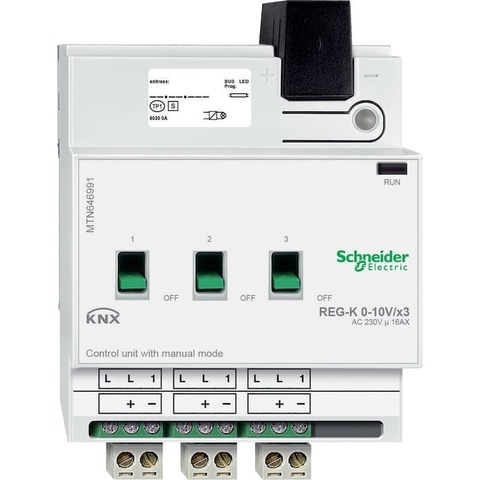 Блок управления 0-10 V REG-K/3-КАНАЛА с ручным управлением. Merten. MTN646991