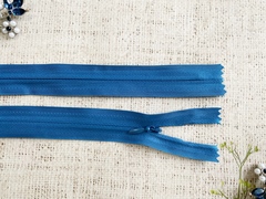 Молнии потайные на текстильной основе, 50 см, т. голубой
